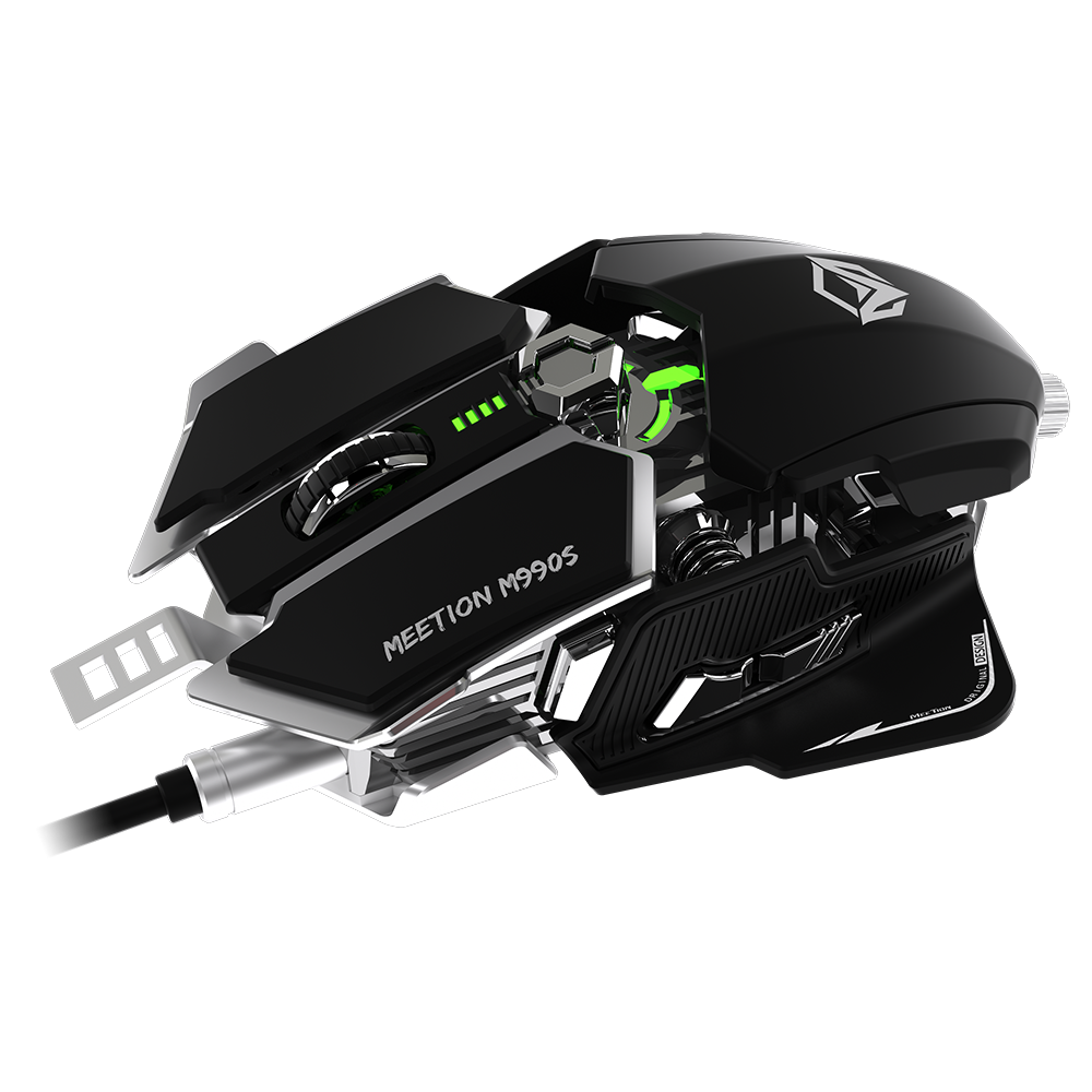 Mechanical RGB Transformers Gaming Mouse - White