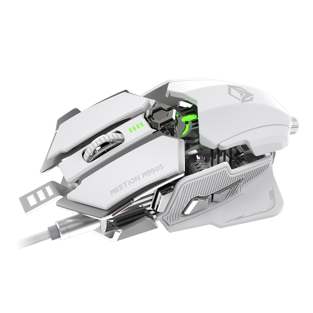 Mechanical RGB Transformers Gaming Mouse - White