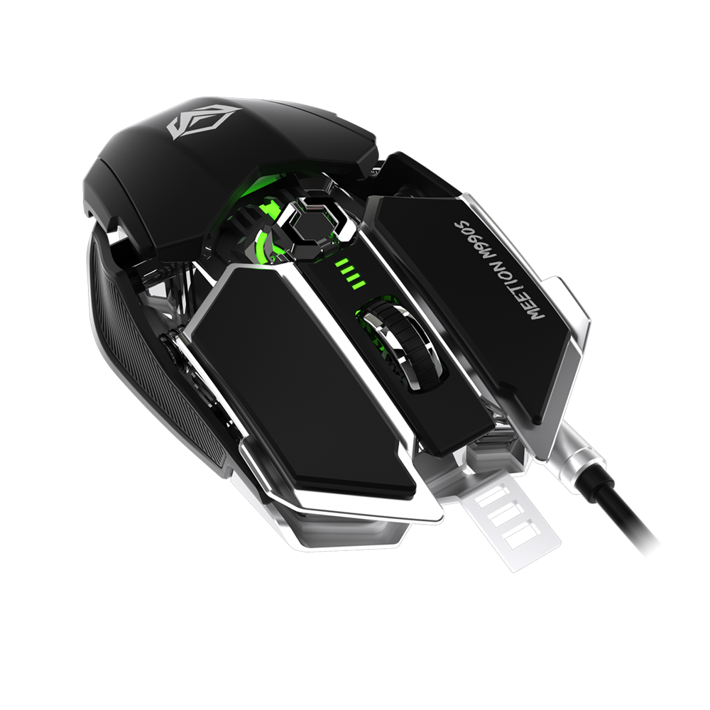 Mechanical RGB Transformers Gaming Mouse - White