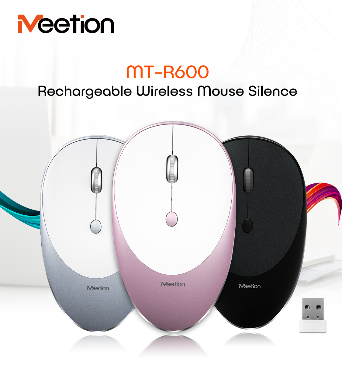 Rechargeable Silent 2.4GHz Wireless Mouse